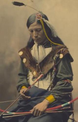 tribe woman bowing head